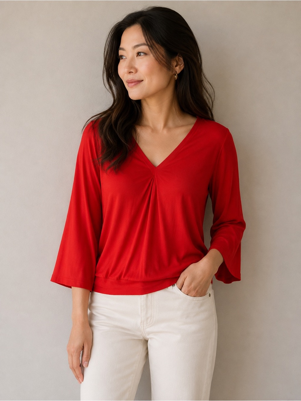 Lascana Venus Red Top - Size M